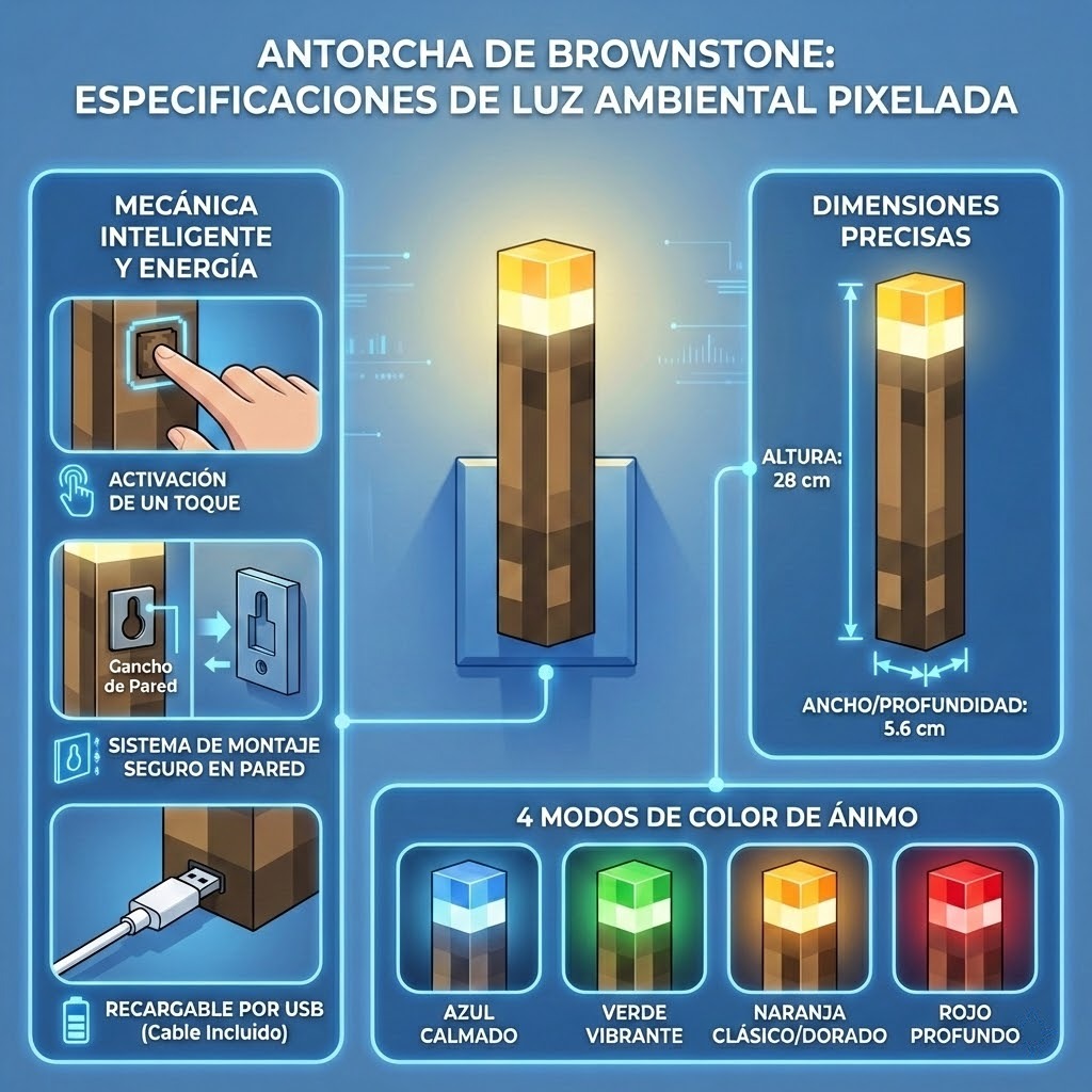 Antorcha LED Estilo Gamer